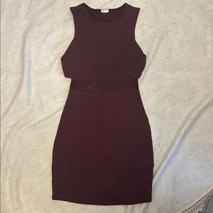 Garage Deep Purple Mini Dress